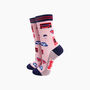 London Landmarks Bamboo Socks In Pink, thumbnail 1 of 4