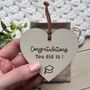 Congratulations You Did It Wooden Heart Sign, thumbnail 1 of 3