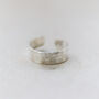 Sterling Silver Hammered Toe Ring, thumbnail 1 of 8