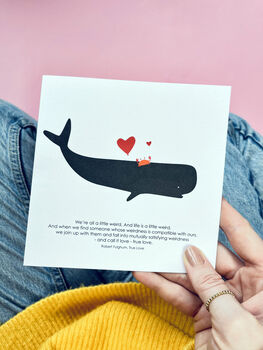 Weird Love, Anniversary Whale Card, 6 of 6