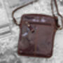 Men's Small Brown Leather Flight Travel Bag, thumbnail 3 of 8