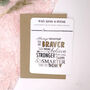 Always Remember You Are Braver Card And Wish String, thumbnail 3 of 6