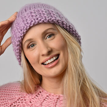 Slouchy Bobble Hat Easy Knitting Kit, 3 of 6