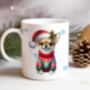 Personalised Chihuahua In Christmas Jumper Mug B, thumbnail 1 of 2