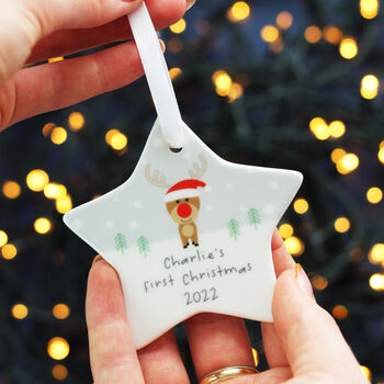 Baby's First Christmas Personalised Decoration, 2 of 9