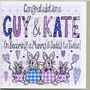 New Mummy And Daddy To Twins Congratulations Card, thumbnail 2 of 3