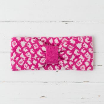 Bright Leopard Knitted Headband, 6 of 8
