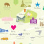 Personalised Lancashire Map: Add Favourite Places, thumbnail 4 of 4