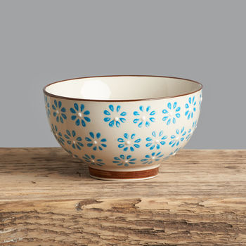 Set Of Four Patterned Ceramic Bowls, 4 of 5