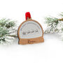 Baby's First Christmas Snow Globe Style Personalised Bauble, thumbnail 4 of 6