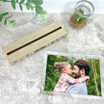 Personalised The World's Best Dad Wooden Base 6x4' Photo Frame, 6 of 7