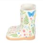 Luna Bloom Floral Print Welly Boot Planter, thumbnail 5 of 5