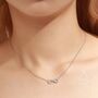 Sterling Silver Tiny Infinity Symbol Pendant Necklace, thumbnail 2 of 11