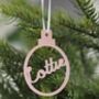 Personalised Name Christmas Bauble, thumbnail 4 of 10