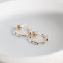 Multicolour Gemstone Hoop Earrings, thumbnail 1 of 5