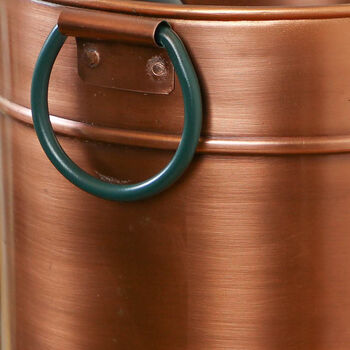 Copper Free Standing Planter Bucket, 5 of 10