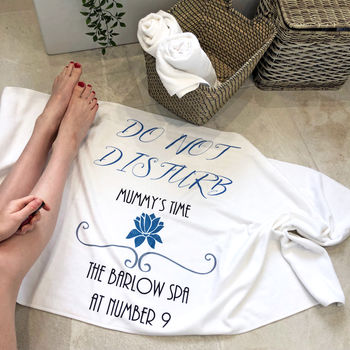 Home Spa Day Personalised Towel, 2 of 2