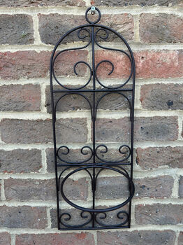 Garden Wall Planter And Flower Pot Holder Garden Decor Metal, 7 of 9