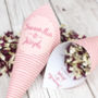 Stripes Personalised Wedding Cones With Confetti, thumbnail 1 of 8