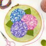 Hydrangea Embroidery Kit, thumbnail 1 of 6