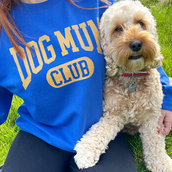 Dog Mum Club University Style Slogan Sweatshirt, 3 of 10