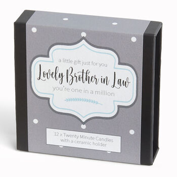 Brother In Law Twenty Minute Candle Gift Set, 3 of 7