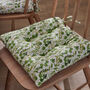 Watercolour Leaves Tie On Seat Pads, thumbnail 3 of 5