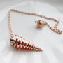 Rose Gold Coloured Pendulum For Divination, thumbnail 2 of 4