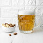 Personalised Wedding Dimpled Beer Glass, thumbnail 6 of 6