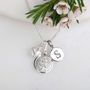 Personalised St. Christopher And Silver Heart Necklace, thumbnail 3 of 5