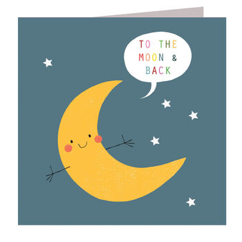 To The Moon And Back Card, 2 of 3