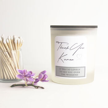 Personalised Thank You Soy Wax Scented Candle, 4 of 10