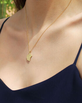 9ct Gold Dinosaur Eggshell Necklace, 3 of 4