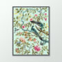 Vibrant Bird And Floral Chinoiserie Art Print, thumbnail 6 of 6