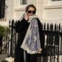 Blue Willow Tiger Print Scarf In Personalised Gift Box, thumbnail 4 of 7