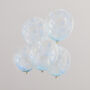 Pastel Blue Foam Bead Confetti Filled Balloons, thumbnail 1 of 2
