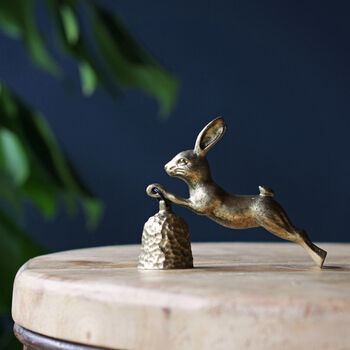 Gold Leaping Hare Candle Snuffer, 2 of 3