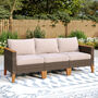 199.1cm Wide L Shaped Premium All Weather Wicker Sofa, thumbnail 1 of 10