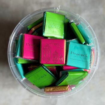 Eid Chocolate Squares Tub 100pk Colourful, 6 of 7