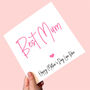 Personalised Best Mum Mother's Day Card, thumbnail 1 of 2