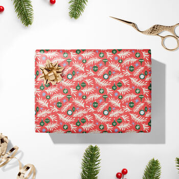 Luxury Matisse Inspired Red Wrapping Paper, 2 of 5