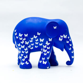 'Travel Light Butterfly Lover' Hand Decorated Elephant, 5 of 12