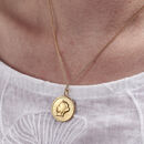 Personalised Letter In Lights Coin Necklace By Posh Totty Designs