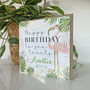 Flamingo Auntie Birthday Card, thumbnail 2 of 2