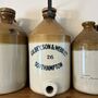 Antique Distillery Stoneware Flagon, thumbnail 3 of 7