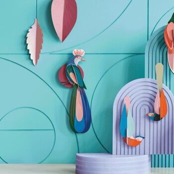 Paradise Bird Banda Slot Together Wall Decoration, 4 of 6