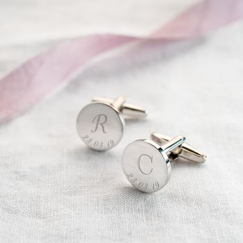 Initial And Date Personalised Cufflinks, 4 of 9