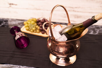 Handmade Solid Copper Ice Bucket And Beverage Pot, 2 of 7