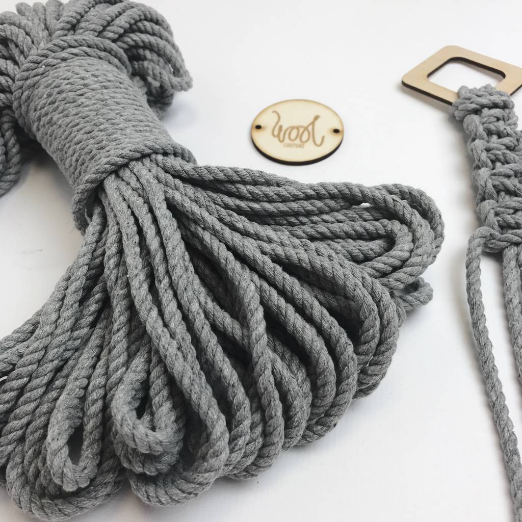 5mm Cotton Macrame Rope By Wool Couture | notonthehighstreet.com