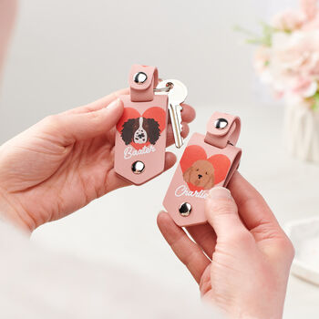 Personalised Dog Breed Photo Keyring, 6 of 12